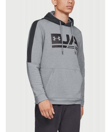 Pánská mikina UNDER ARMOUR MICROTHREAD FLEECE GRAPHIC - šedá