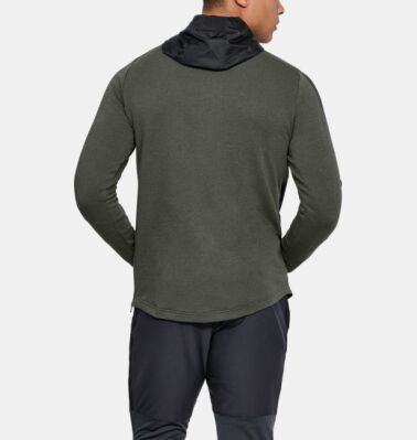 Pánská mikina UNDER ARMOUR THREADBORNE TERR HOOD - zelená