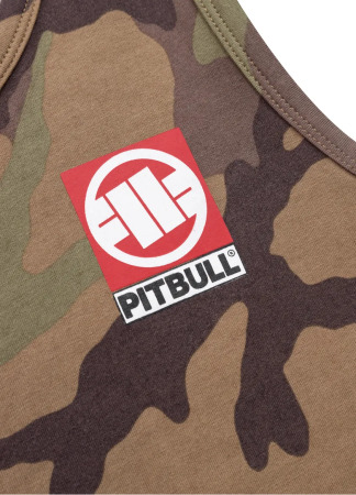Pitbull West coast Pánské tílko Small Hilltop - Woodland Camo