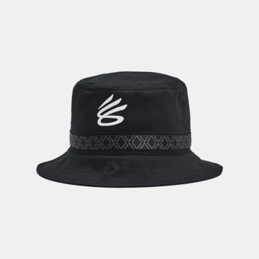 Klobouk Under Armour Unisex Curry Bucket - černo/bílý