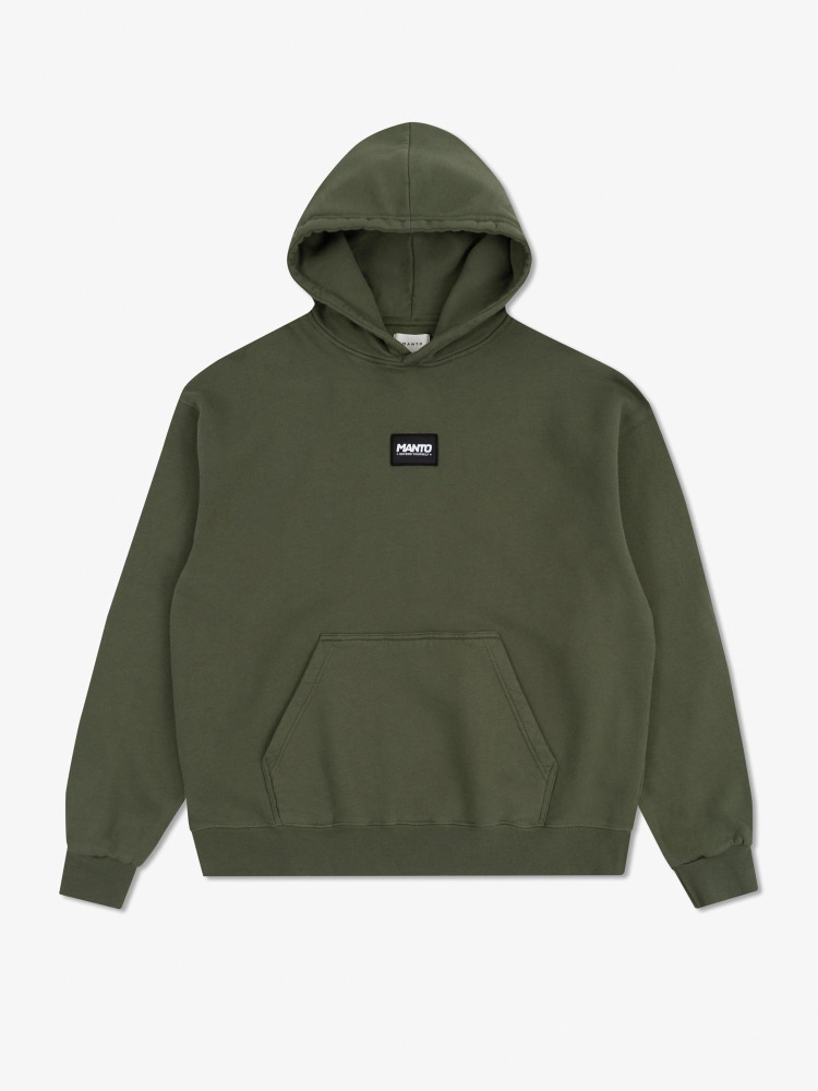 MANTO Pánska mikina LABEL 25 OVERSIZE - zelená