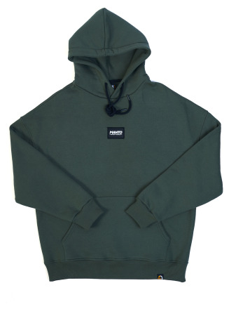 MANTO Pánska mikina LABEL OVERSIZE - zelená