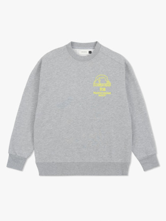 MANTO Pánska mikina crewneck SOCIETY - šedá