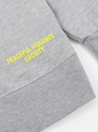 MANTO Pánska mikina crewneck SOCIETY - šedá