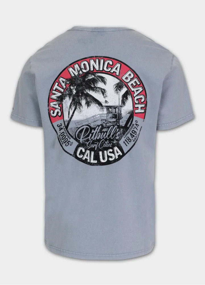 PitBull West Coast Triko Denim Washed OCEANSIDE - modré
