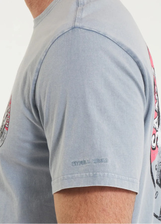 PitBull West Coast Triko Denim Washed OCEANSIDE - modré