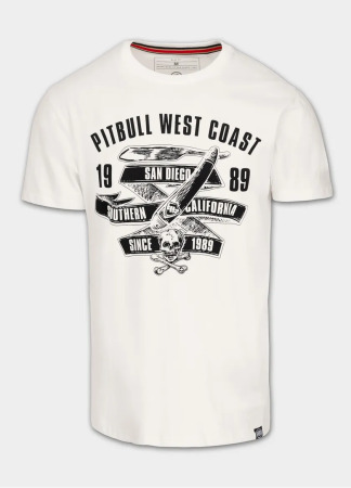 PitBull West Coast Triko OLDSCHOOL RAZOR - bílé