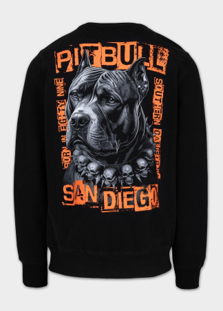 PitBull West Coast Pánská mikina BLACKY crewneck - černá