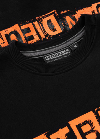 PitBull West Coast Pánská mikina BLACKY crewneck - černá