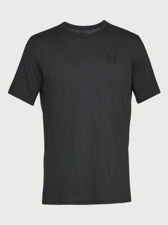 Pánské triko Under Armour Sportstyle Left Chest Ss - černé