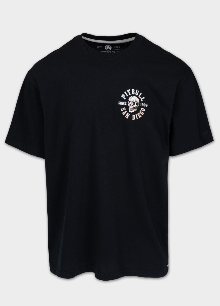 PitBull West Coast Triko SKULL LOGO - černé