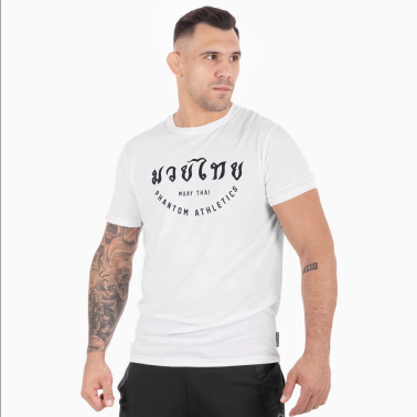 PHANTOM Pánské tričko Muay Thai - bílé