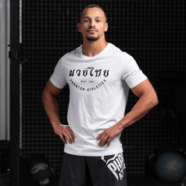 PHANTOM Pánské tričko Muay Thai - bílé