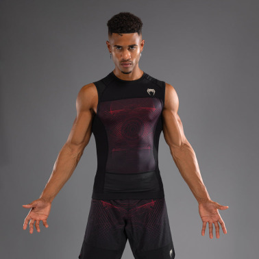 Rashguard VENUM bez rukávu G-Fit Air - černo/červený