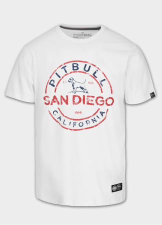 PitBull West Coast Triko SAN DIEGO INS. - bílé