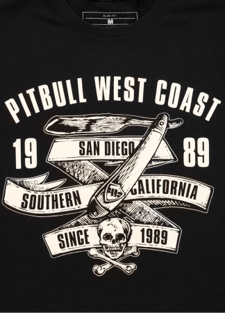 PitBull West Coast Triko OLDSCHOOL RAZOR - černé