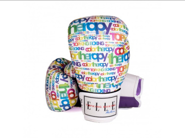 Boxerské rukavice TOP KING a Elle Active Color Therapy - bílo/červená