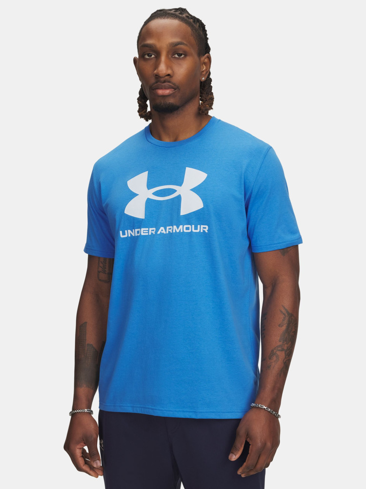 Pánské triko Under Armour SPORTSTYLE LOGO UPDATE SS - modré
