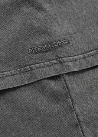PitBull West Coast Triko Denim Washed MT FUJI - šedé