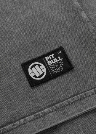 PitBull West Coast Triko Denim Washed MT FUJI - šedé