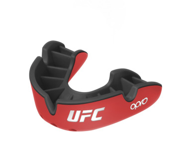 Chránič zubů Opro Silver UFC senior - červeno/stříbrný