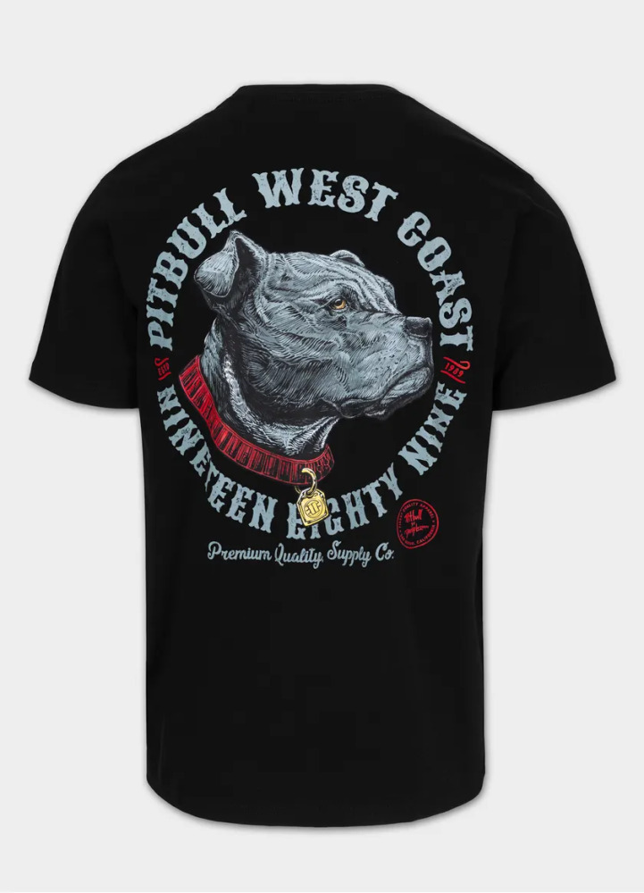PitBull West Coast Triko STRENGTH & RESPECT - černé