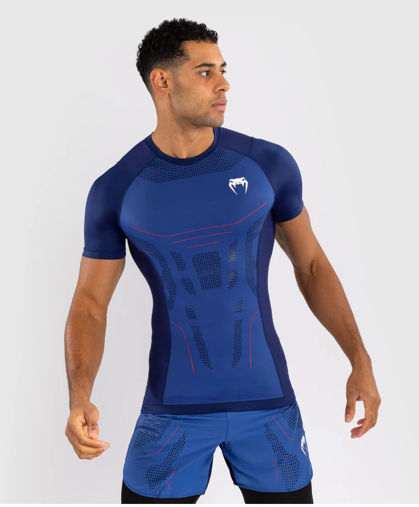 Rashguard VENUM Technical 3.0 Kr. rukáv - modrá