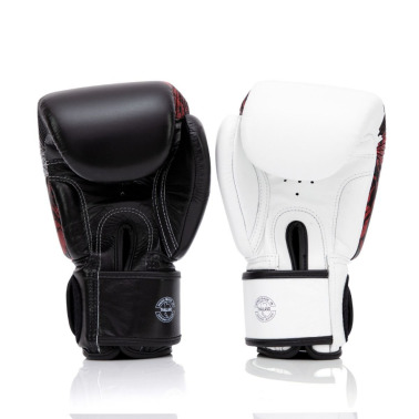 Boxerské rukavice Fairtex The Beauty of Survival BGV24 černé + obal zdarma