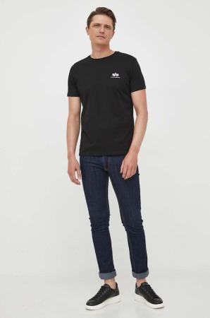 Alpha Industries Pánské tričko Backprint - černé