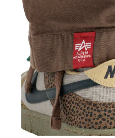 Alpha Industries Pánské kalhoty Jet  - hnědé