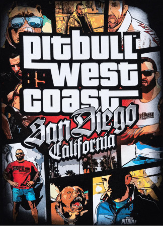 PitBull West Coast Pánská mikina Most Wanted KP - černá