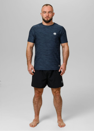 PitBull West Coast Funkční Triko Casual Sport Small Logo  - modré