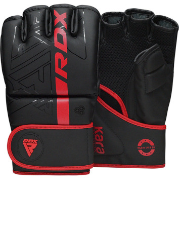 RDX MMA Rukavice F6 KARA - černo/červené