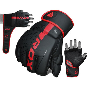 RDX MMA Rukavice F6 KARA - černo/červené