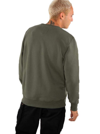 Alpha Industries Pánská mikina Basic Small Logo - tmavě zelená