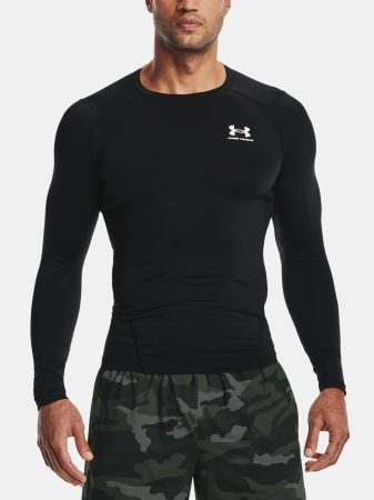 Pánské kompresní triko UNDER ARMOUR UA HG Armour Comp LS - černé