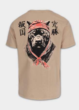 PitBull West Coast Triko Bravery 190 Denim Washed - pískové