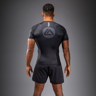 Rashguard VENUM Kr. rukáv x Roger Gracie Academy - černý