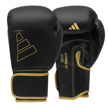 Boxerské rukavice Adidas Hybrid 80 - černo/zlaté