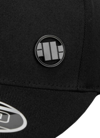 PitBull West Coast Kšiltovka Snapback HOOK & LOOP 3D METAL LOGO - černá