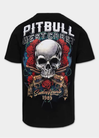 PitBull West Coast Triko SANTA MUERTE - černé
