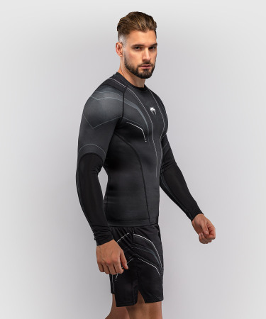 Rashguard VENUM Dl. rukáv Streamline - černo/bílý