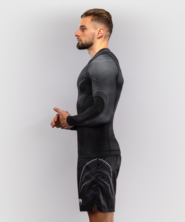 Rashguard VENUM Dl. rukáv Streamline - černo/bílý