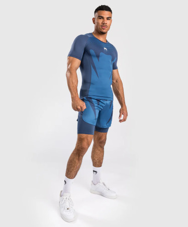 Rashguard VENUM Attack Kr. rukáv - modrý