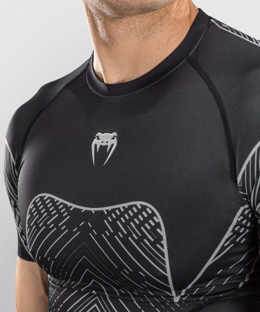 Rashguard VENUM Kr. rukáv Midnight Fury - Black/White