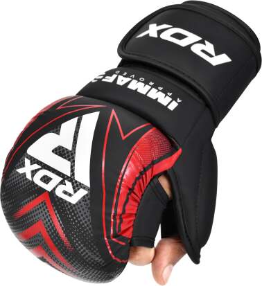 RDX MMA rukavice IMMAF schválené - červené