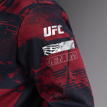 Pánská Mikina UFC Zenith by Venum Authentic Fight Week - červeno/černá