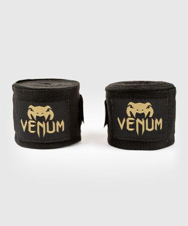 Boxerské bandáže značky VENUM KONTACT -  4 m  Black/Gold